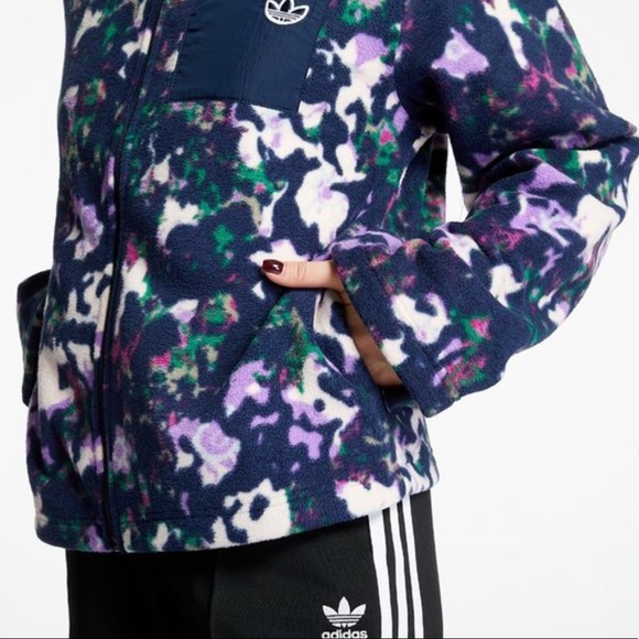 NWT adidas Originals Full Zip Fleece Jacket - Picture 3 of 10